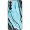 Aqua Blue Marble Ink Galaxy A54 5G Skin